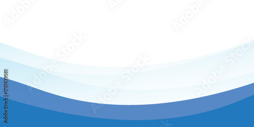 Blue wavy water splash shapes, ocean waves, landscape water ripples for background. eps 10