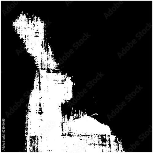 Brushstroke Texture Illustrates Abstract Design in Digital Art