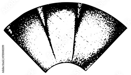 Hand Fan Texture in Abstract Composition