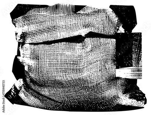 Bust Portrait Abstract Expressionism in Digital Art