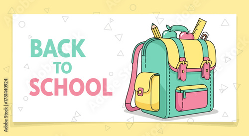 Back-to-School Essentials A Colorful Backpack for a New Academic Year & Learning Adventures!