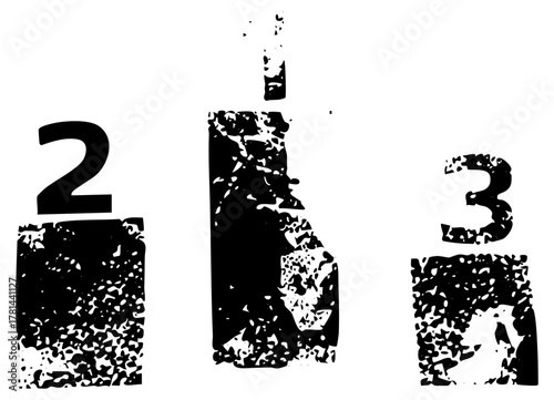 Numbers Display Grunge Texture for Educational Materials