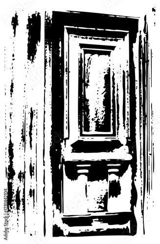 Rustic Door Illustrates Decay in Abandoned Building