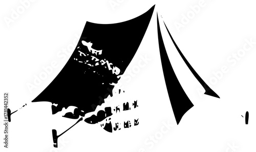 Tent Camping Illustrates Outdoor Adventure in a Campground