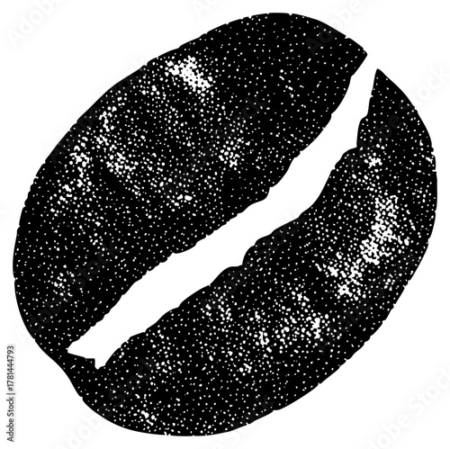 Coffee Bean Illustrates Texture in Design