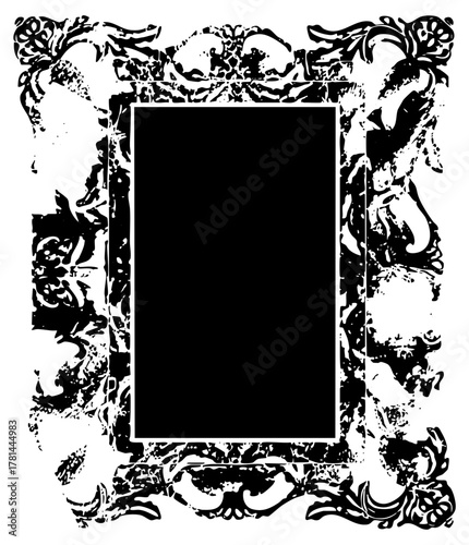 Ornate Frame Defines Empty Space for Decorative Display