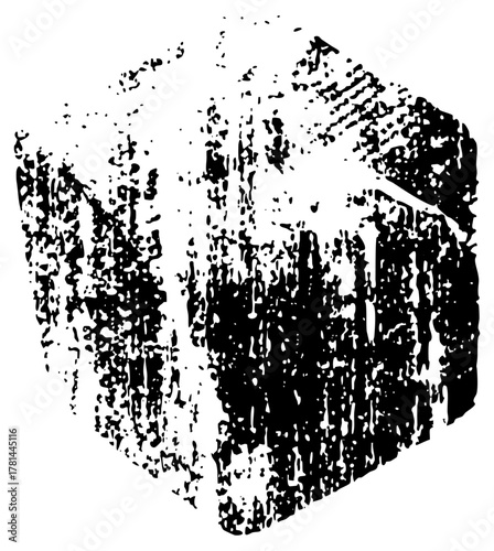 Grunge texture decay within abstract design