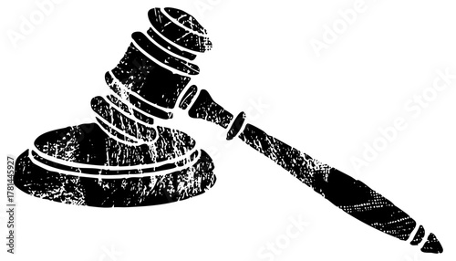 Gavel strikes justice in legal proceedings