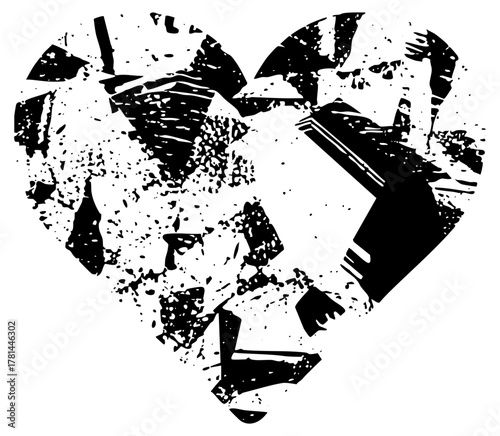 Heart Breaks Apart Texture