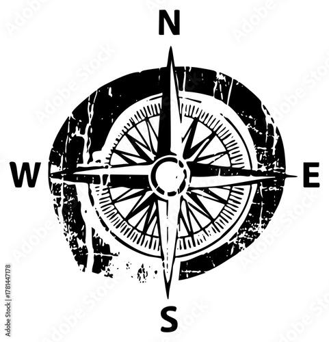 Compass Points Direction in Navigation