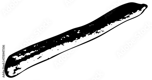 Baguette Illustrates Freshness in a Bakery