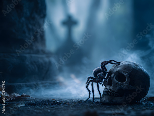 scary zombie in the woods