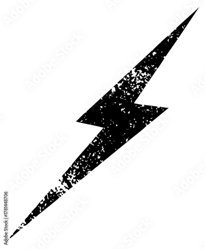 Lightning bolt strikes energy concept illustration