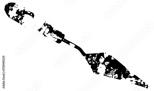 Island Map Illustrates Geography in Travel Guides