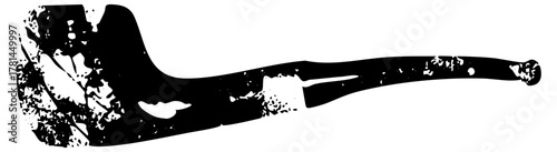 Smoking pipe texture in vintage illustration