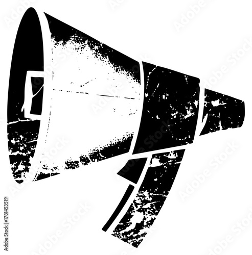 Megaphone Announces News in a Public Forum