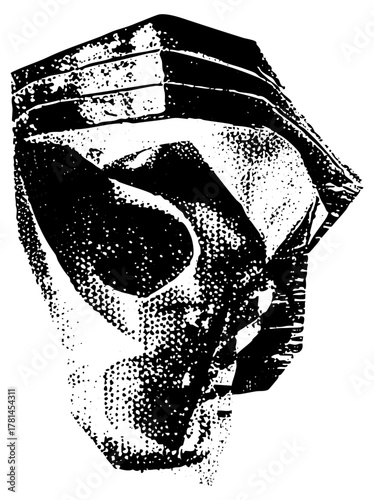 Pharaoh Portrait Illustrates Ancient History in Egyptian Culture