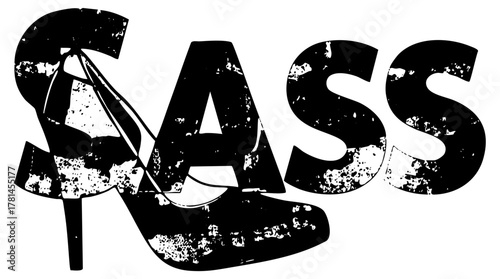 High heels embody sass in typographic design