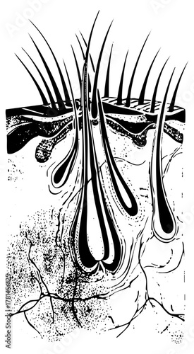 Eyebrows Express Anger in Close-up Portrait