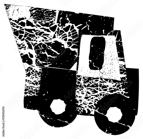 Delivery Truck Illustrates Movement in Urban Logistics