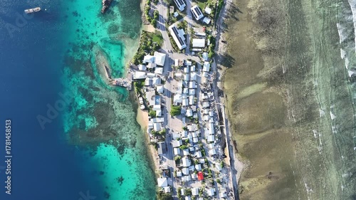 Aerial View of Majuro Atoll, Marshall Islands