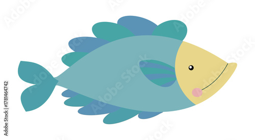 Fish, svg, paper cut, silhouette, Cricut, school, kids , Decoration, cut file , vector, pattern