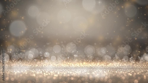 Elegant silver and gold sparkling background video