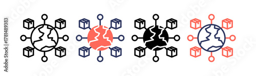 Logistic Network multiple icon