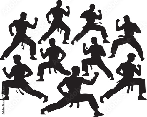 vector silhouettes of people