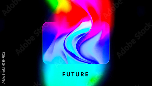 future design card flow liquid motion interactive button