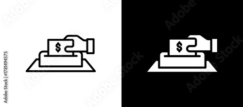 Donation multistyle icon