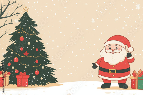 クリスマス, christmas, 冬, winter, 雪, snow, 雪の結晶, snowflake, ツリー, tree, クリスマスツリー, christmas tree, サンタ, santa claus, スノーマン, snowman, オーナメント, ornament, プレゼント, gift, ホリデー, holiday, かわいい, cute, 楽しい, fun, 模様, pa