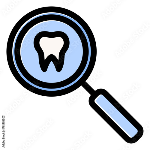 search tooth icon