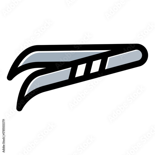 Photography tweezer icon