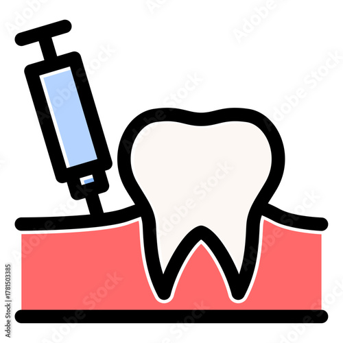 tooth anesthesia icon