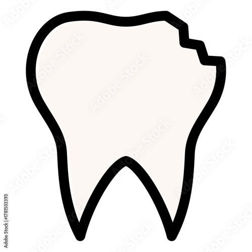 broken tooth icon