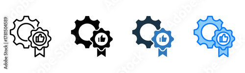 Best Practices icon multiple style 