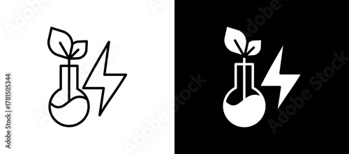 Bioenergy multistyle icon