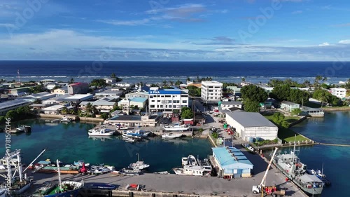 Aerial View of Majuro, the Vibrant Capital of Marshall Islands