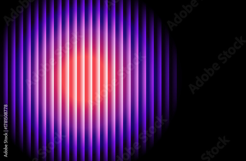 Abstract Blue and Aqua Gradient Vertical Light Bars Background with Glass Effect