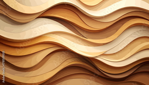Abstract Wavy Wood Grain Texture Background.