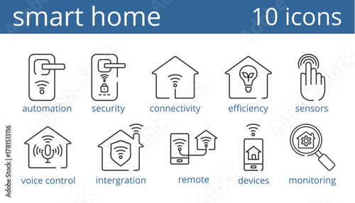 smart home icon vector illustration concept	
