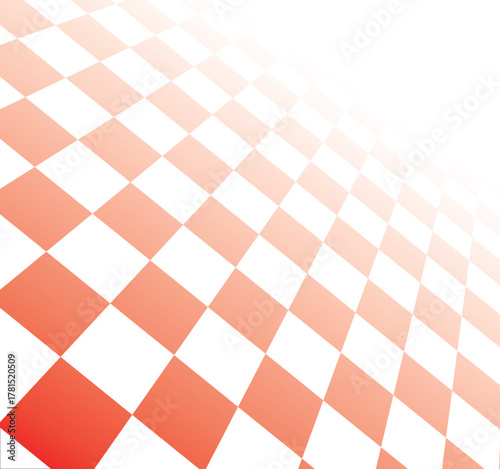 Checkered harlequin diamond seamless background pattern vector in red and white. eps 10 illustration.