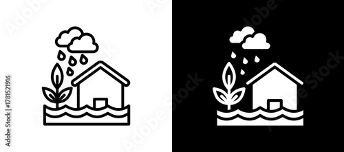 Flood multistyle icon