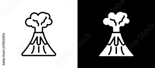 Volcanic Eruption multistyle icon