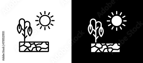 Drought multistyle icon
