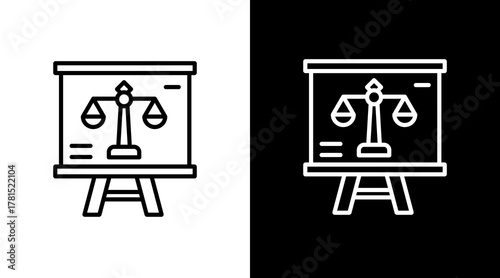 Ethical Training  White Icon Set Design