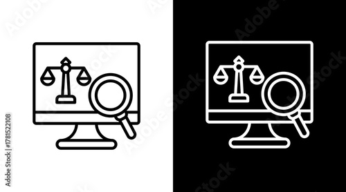 Ethical Analysis  White Icon Set Design