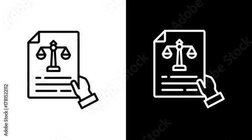 Reporting  White Icon Set Design