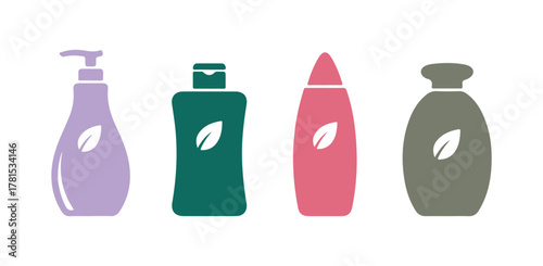 shampoo bottle icon design template